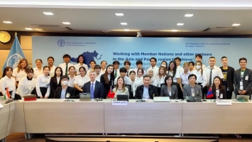 Youth from Asia–Pacific explore solutions for food loss and waste reduction at Model United Nations Conference hosted by FAO in Bangkok 